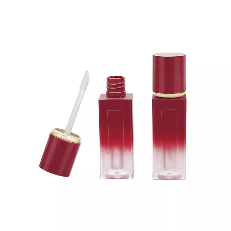 Was sind die Funktionen des quadratischen Lid -Lippenstiftrohrs mit Matt Transparrentd?