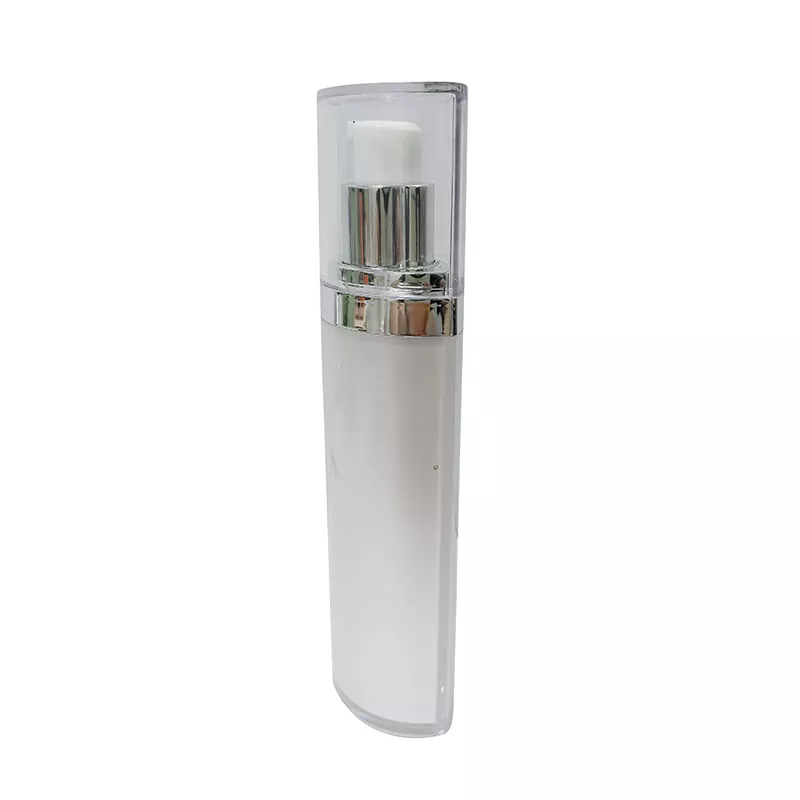 Blattform Augen Sahne Flasche